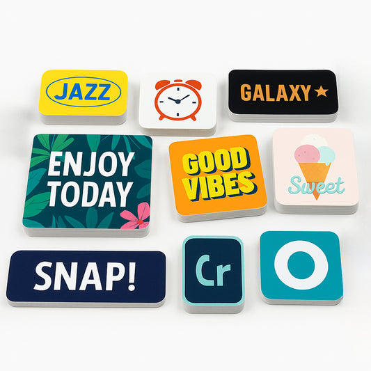 Rounded corner stickers
